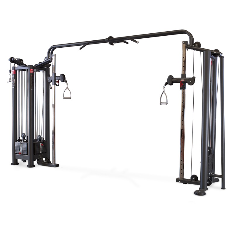 4-STATION MULTI GYM + ADJUSTABLE CABLE STATION WITH BAR