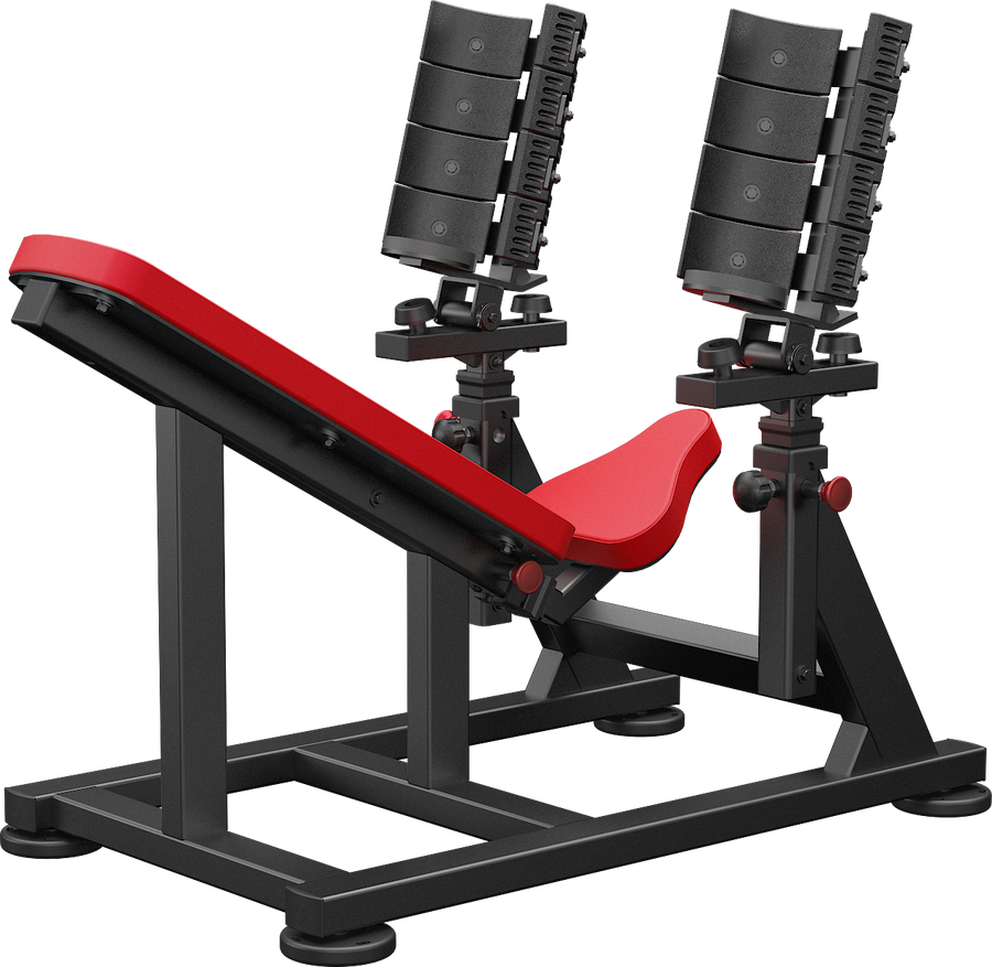 Incline dumbbell bench with pivots