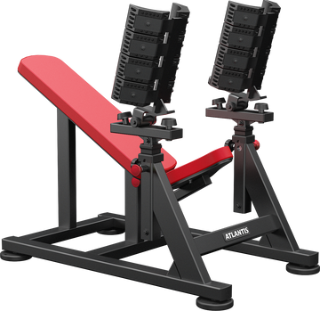 Incline dumbbell bench with pivots
