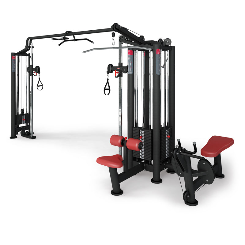 JUNGLE MACHINE HLP + ADJUSTABLE CABLE STATION WITH BAR